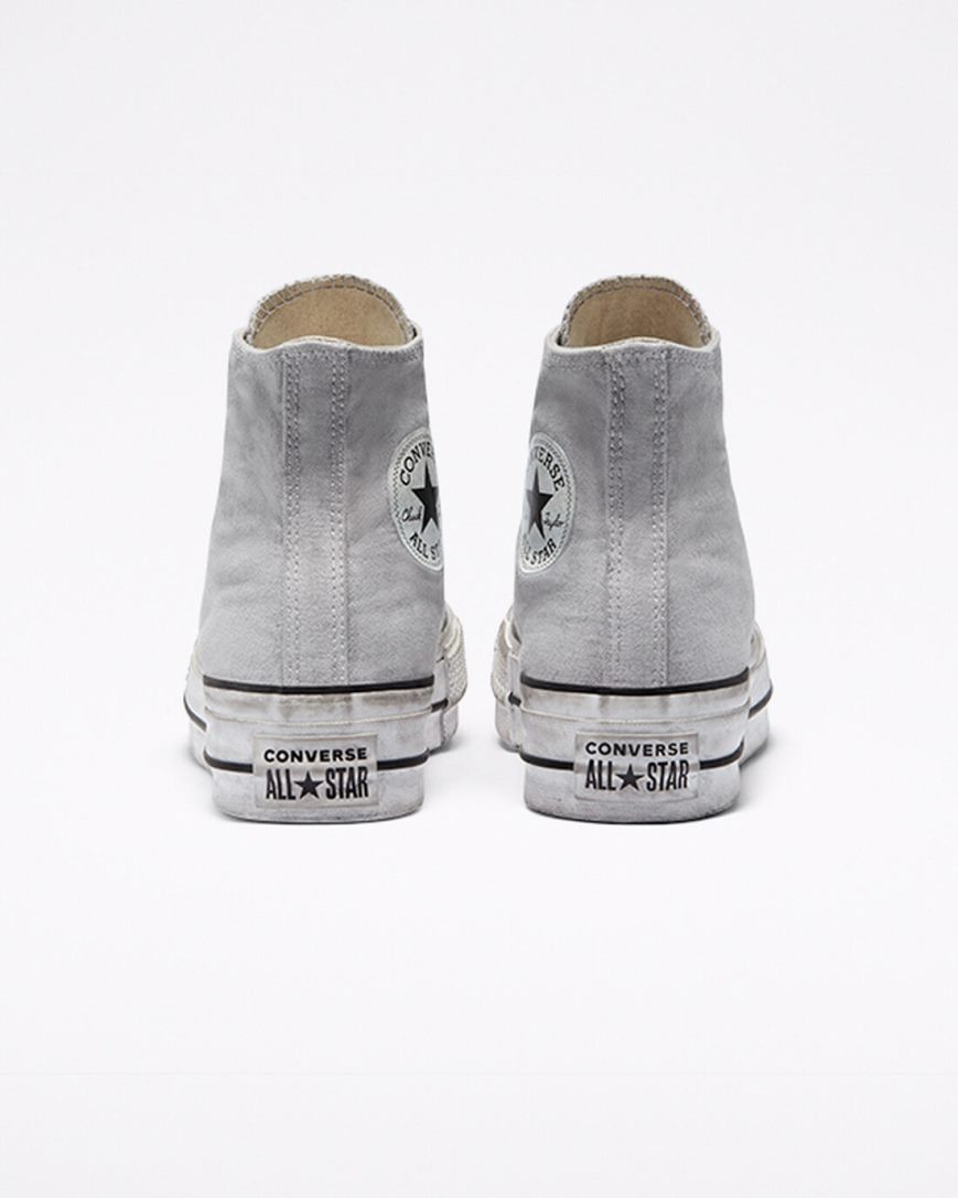 Zapatos Plataforma Converse Chuck Taylor All Star Lift Smoked Canvas Altas Mujer Gris | PE LE0P2W